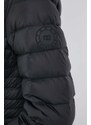 Péřová bunda Tommy Hilfiger dámská, černá barva, přechodná
