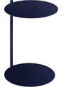 noo.ma Tmavě modrý kovový odkládací stolek Ande 40 cm