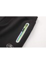 Dívčí / chlapecké funkční softshellové kalhoty KUGO HK5623- černé - zelený zip