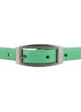 Penny Belts Dámský úzký kožený opasek 15-152-30 zelený zelená