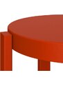 noo.ma Červená kovová barová židle Doon 75 cm