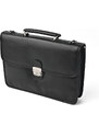 Nivasaža Kožená aktovka KAT31025-B černá