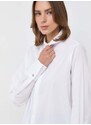 Košile BOSS dámská, bílá barva, regular, s klasickým límcem