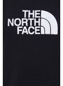 Bavlněná mikina The North Face Drew Peak Crew pánská, černá barva, s aplikací, NF0A4SVRKY41