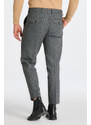 KALHOTY GANT TAPERED HERRINGBONE PANTS černá 46