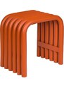 noo.ma Oranžová kovová stolička Nokk 42,5 cm