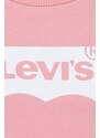 Dětská mikina Levi's růžová barva, s potiskem