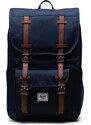 Batoh Herschel 11391-00007-OS Little America Mid Backpack tmavomodrá barva, velký, hladký