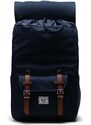 Batoh Herschel 11391-00007-OS Little America Mid Backpack tmavomodrá barva, velký, hladký