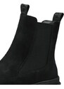 Elegantní kotníkové boty z broušené kůže Tamaris 1-25436-41 černá