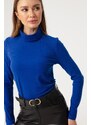 Lafaba Women's Saks Turtleneck Knitted Blouse