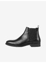 Černé pánské kožené kotníkové boty Jack & Jones Wargo - Pánské