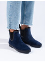 W. POTOCKI Suede insulated wellies navy blue Potocki