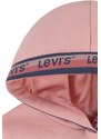 Kojenecká mikina Levi's růžová barva, s kapucí, s aplikací