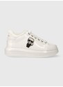 Kožené sneakers boty Karl Lagerfeld KAPRI bílá barva, KL62530S