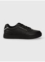 Kožené sneakers boty Tommy Hilfiger TH ELEVATED CLASSIC SNEAKER černá barva, FW0FW07567