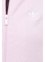 Mikina adidas Originals dámská, růžová barva, s aplikací