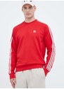 Mikina adidas Originals pánská, červená barva, s aplikací