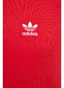 Mikina adidas Originals pánská, červená barva, s aplikací