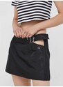 Sukně Calvin Klein Jeans černá barva, mini