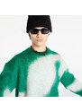 Pánský svetr HERON PRESTON Aop Knit Crewneck Green/ White