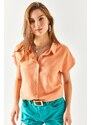 Olalook Women's Salmon Bat Viscose Shirt