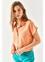 Olalook Women's Salmon Bat Viscose Shirt