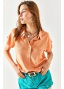 Olalook Women's Salmon Bat Viscose Shirt