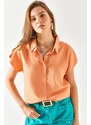 Olalook Women's Salmon Bat Viscose Shirt