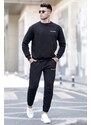 Madmext Black Men's Tracksuit Set 5285