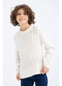 DEFACTO Boy Regular Fit Crew Neck Knitwear Sweater