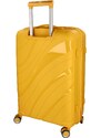 ORMI Cestovní plastový kufr Voyex velikosti S, žlutý