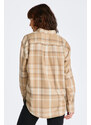 KOŠILE GANT RELAXED CHECKED FLANNEL BD SHIRT hnědá 34