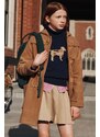 Dětský bavlněný svetr Polo Ralph Lauren tmavomodrá barva, hřejivý