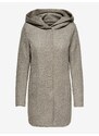 Světle hnědý dámský žíhaný kabát ONLY Sedona - Dámské
