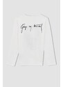 DEFACTO Girls Atatürk Printed Long Sleeved T-Shirt