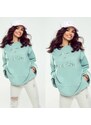 Celadon sweatshirt By o la la cxp1257.fadedgreen