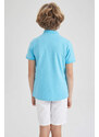 DEFACTO Boy April 23 Pique Short Sleeve Polo T-Shirt