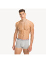 Pánské trenky 3-PACK PLUS CONTRAST LOGO WAISTBAND TRUNKS 1U87905252004 černá/šedá/bílá - Tommy Hilfiger