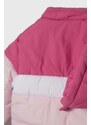 Dětská bunda adidas růžová barva