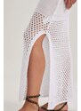 DEFACTO Fall in Love Strap Crochet Slit Beach Dress