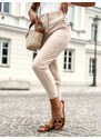 Pants beige Och Bella OB-067.beige