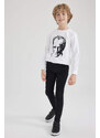 DEFACTO Boy Children's Day Regular Fit Crew Neck Sweatshirt