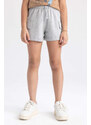 DEFACTO Girl Cargo Fit Sweatshirt Fabric Shorts