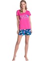 Esotiq & Henderson Dámské pyžamo 38905 Tropicana pink