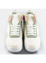 SWEET SHOES Bílo-pastelové kotníkové dámské tenisky sneakers (WH2122)