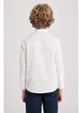 DEFACTO Boy High Collar See-through Long Sleeve Shirt