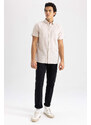 DEFACTO Slim Fit Poplin Short Sleeve Shirt