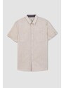 DEFACTO Slim Fit Poplin Short Sleeve Shirt