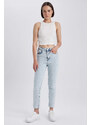 DEFACTO Cropped Hem Jean Ankle Length Trousers